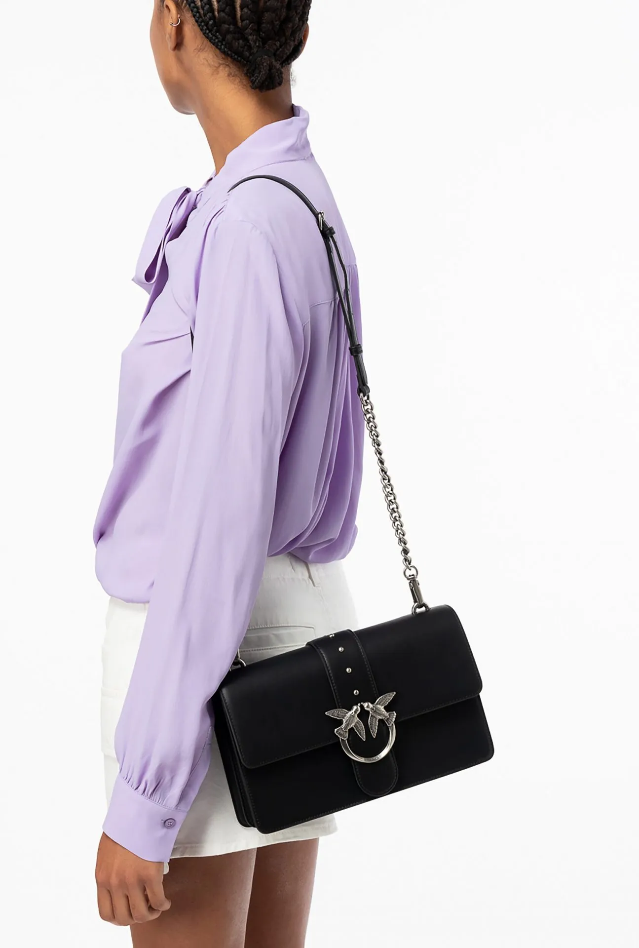 CLASSIC LOVE BAG SIMPLY — black/silver — фото 2