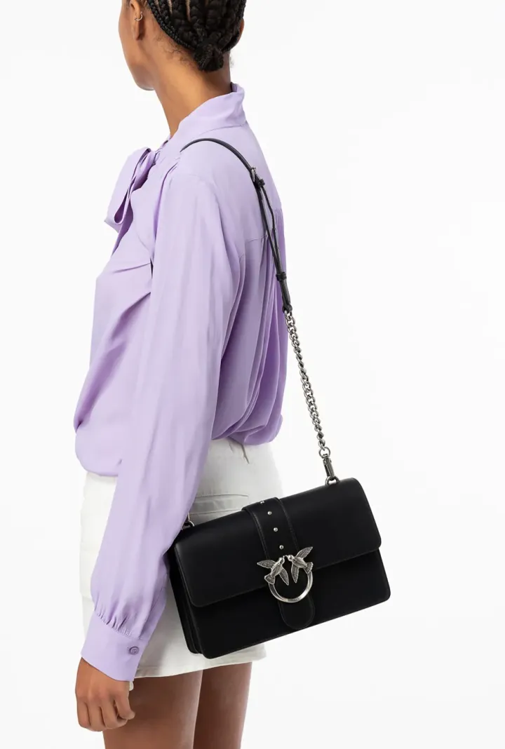 CLASSIC LOVE BAG SIMPLY — black/silver