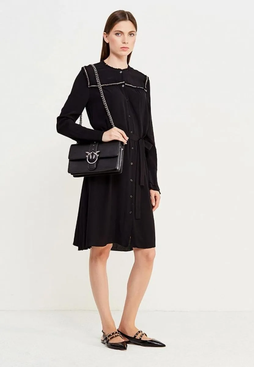 CLASSIC LOVE BAG SIMPLY — black/silver — фото 3