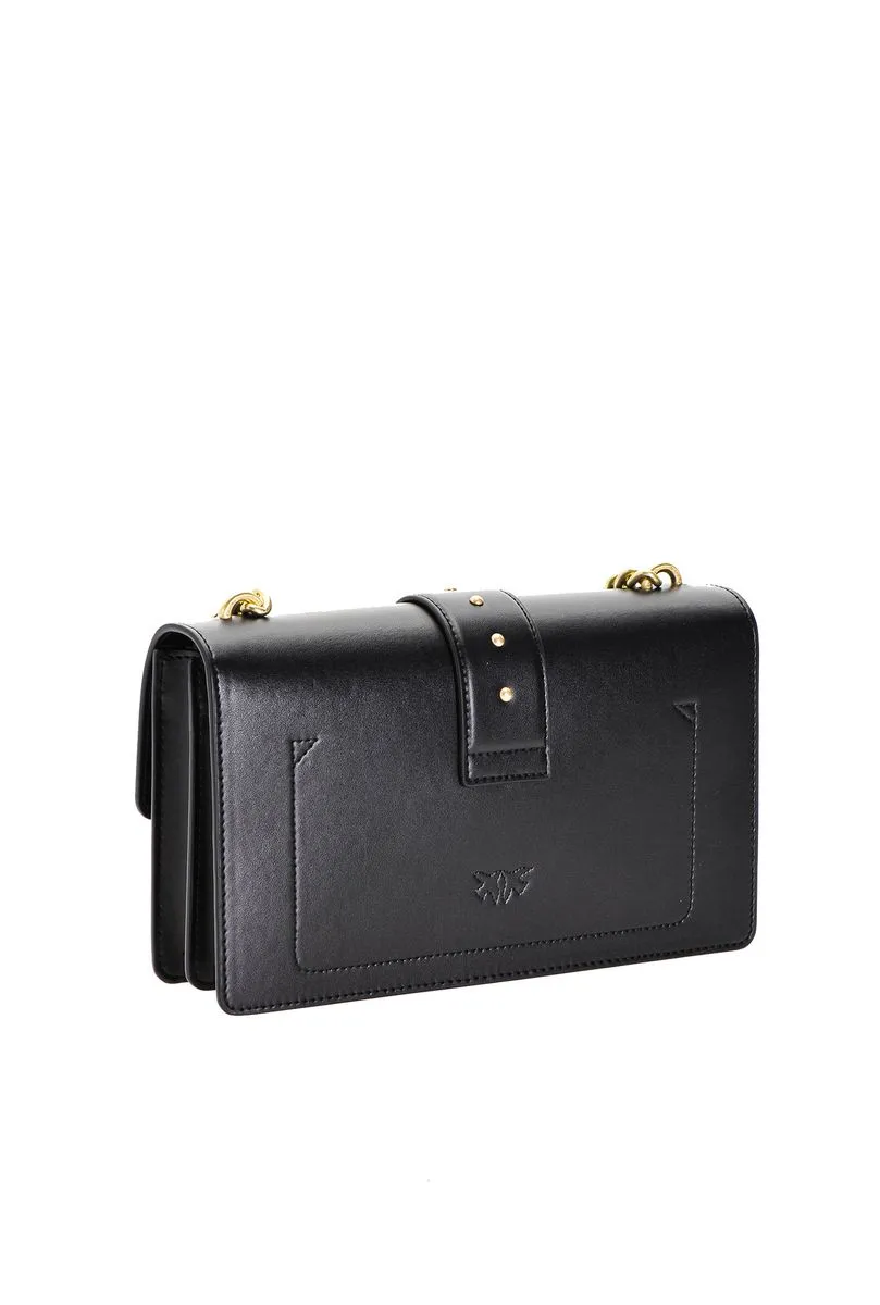 CLASSIC LOVE BAG SIMPLY MINI HEARTS — black/gold