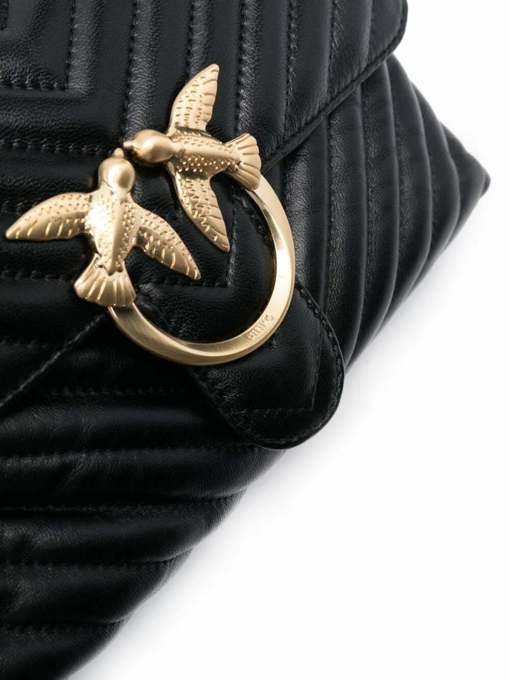 LADY LOVE BAG PUFF — black gold — фото 5