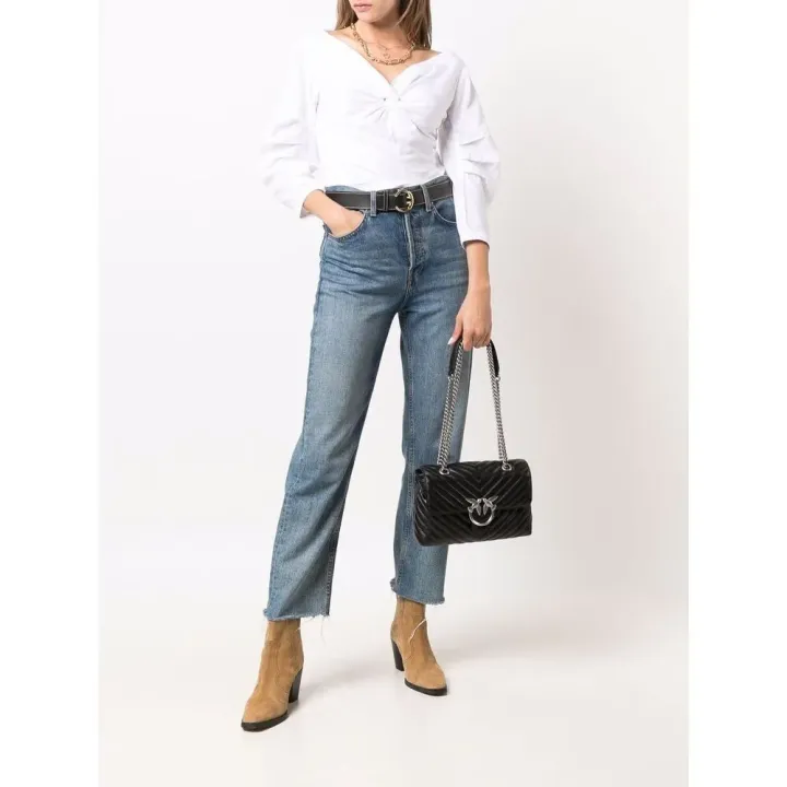 LADY LOVE BAG PUFF — black silver