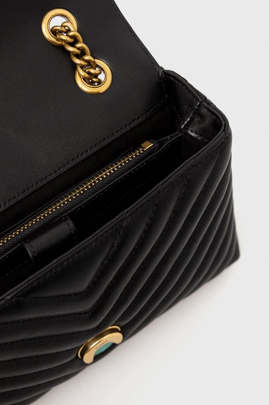 LADY LOVE BAG PUFF HEART — black gold — фото 4