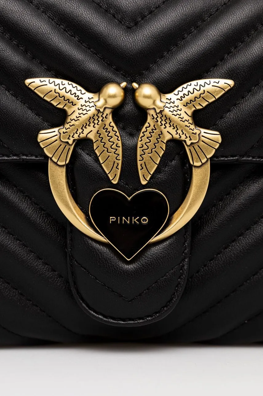LADY LOVE BAG PUFF HEART — black gold — фото 5