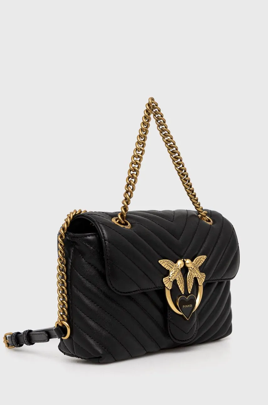 LADY LOVE BAG PUFF HEART — black gold — фото 3