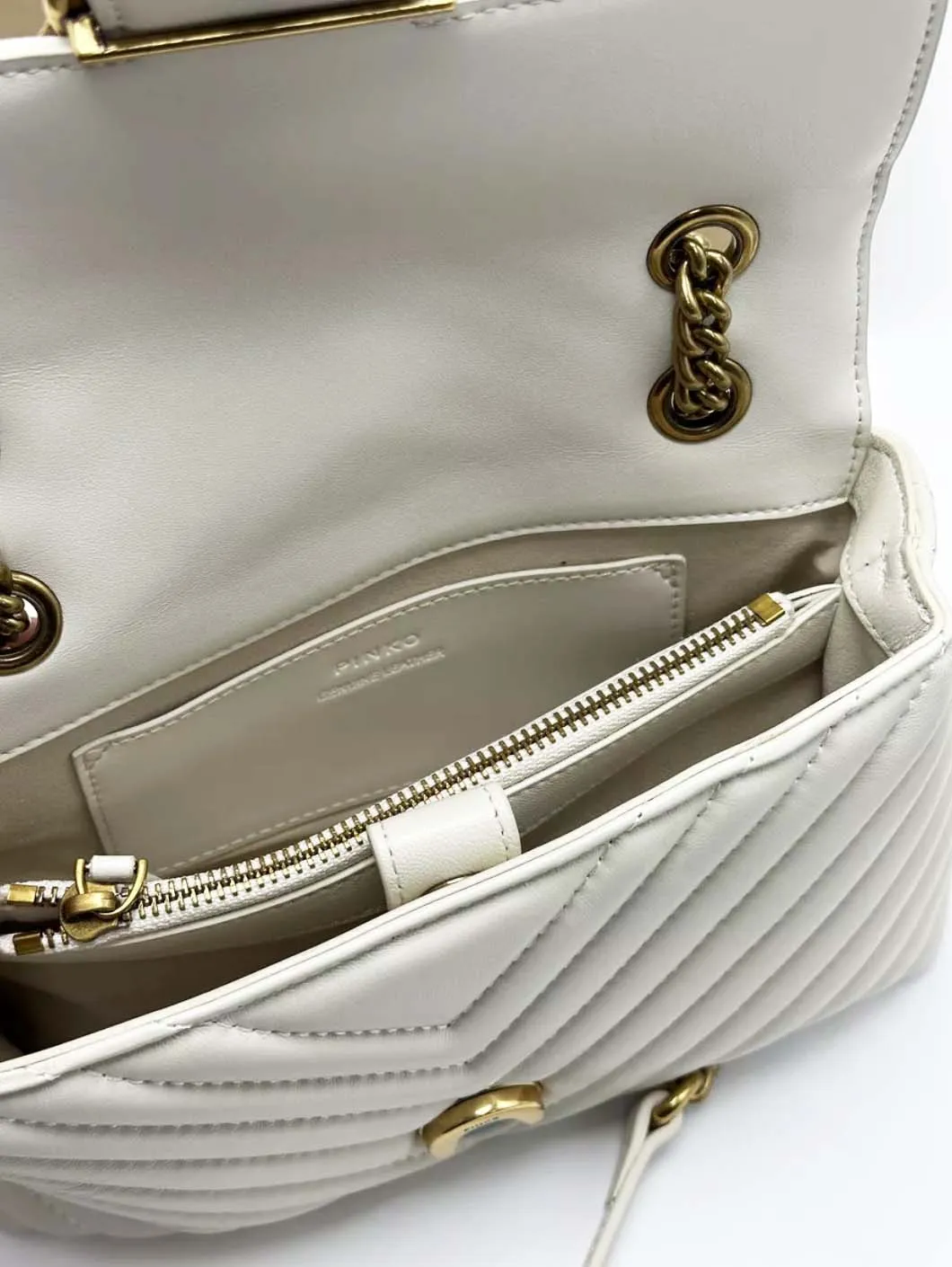LADY LOVE BAG PUFF HEART — white gold — фото 3