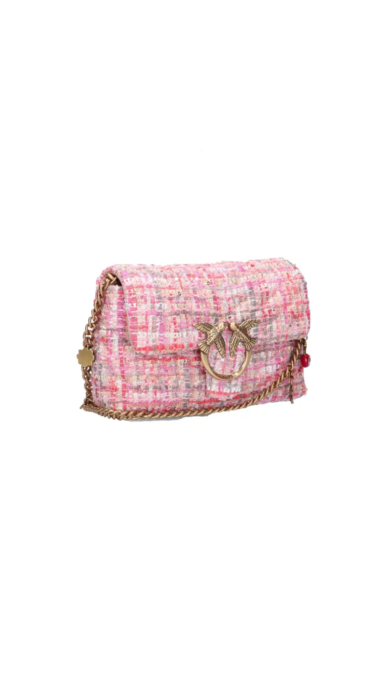 LADY LOVE BAG PUFF MAXI QUILT TWEED — pink — фото 3