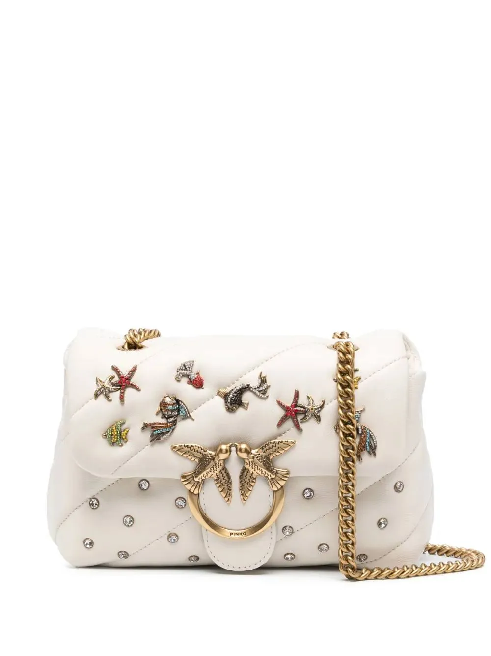 LADY LOVE PUFF SEA JEWELS BAG — white — фото 6