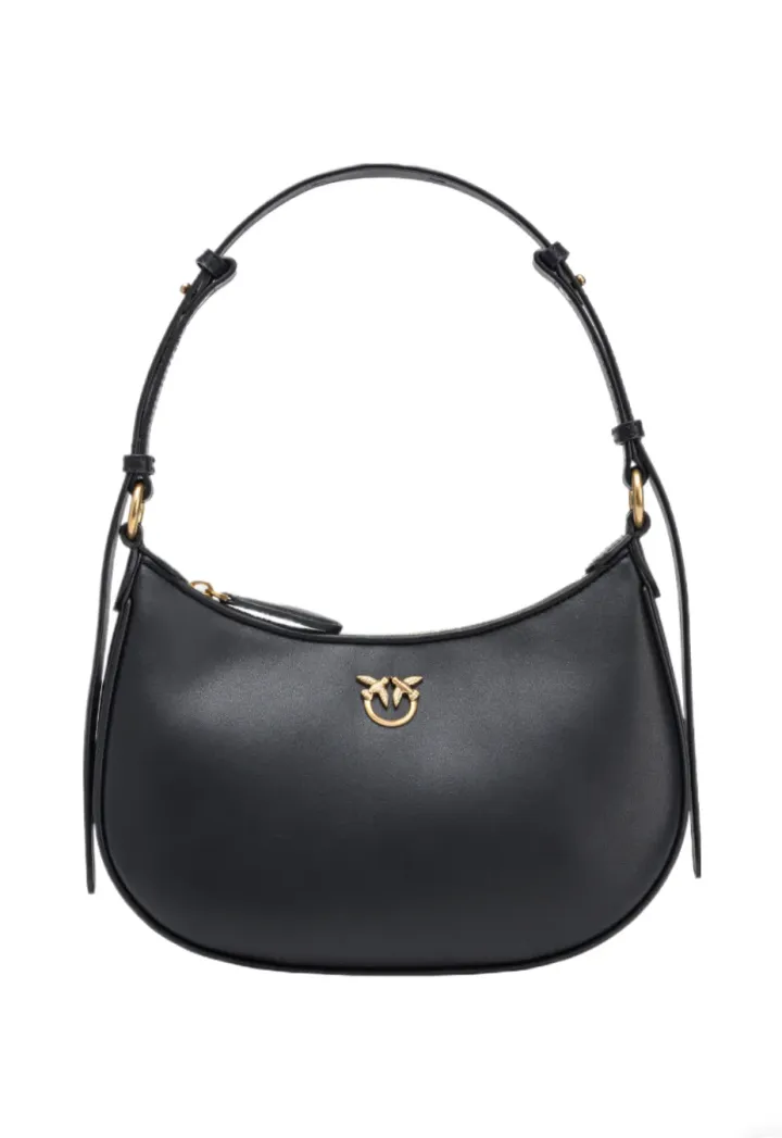 LOVE BAG HALF MOON SIMPLY — black