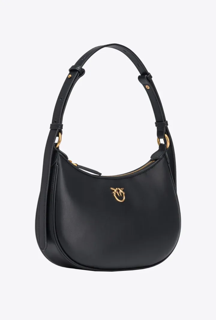 LOVE BAG HALF MOON SIMPLY — black