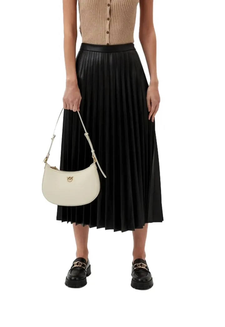 LOVE BAG HALF MOON SIMPLY — white