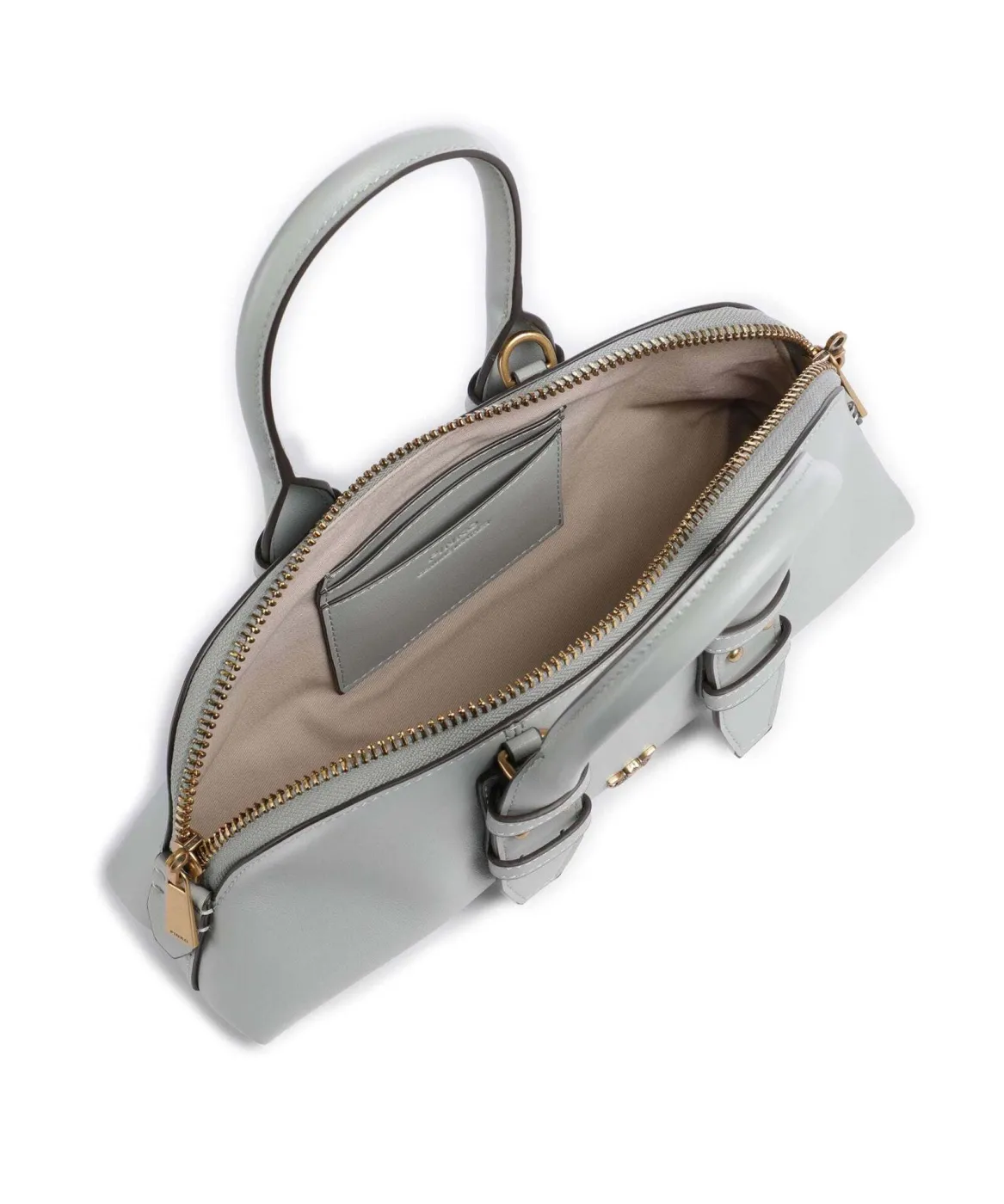 LOVE BAG MINI BOWLING BAGUETTE — grey blue
