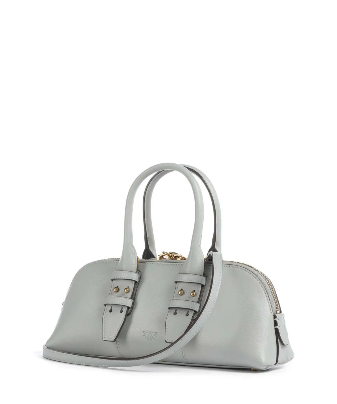 LOVE BAG MINI BOWLING BAGUETTE — grey blue — фото 4