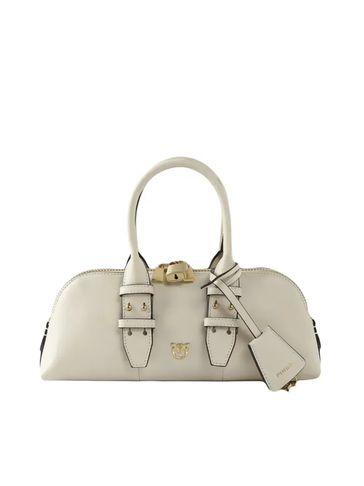 LOVE BAG MINI BOWLING BAGUETTE — white