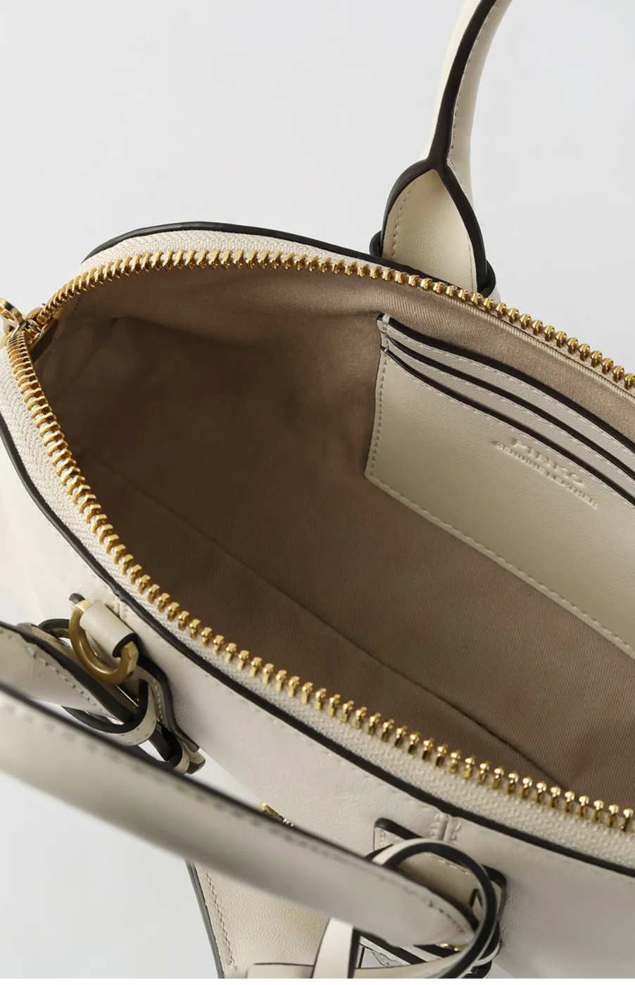 LOVE BAG MINI BOWLING BAGUETTE — white — фото 4