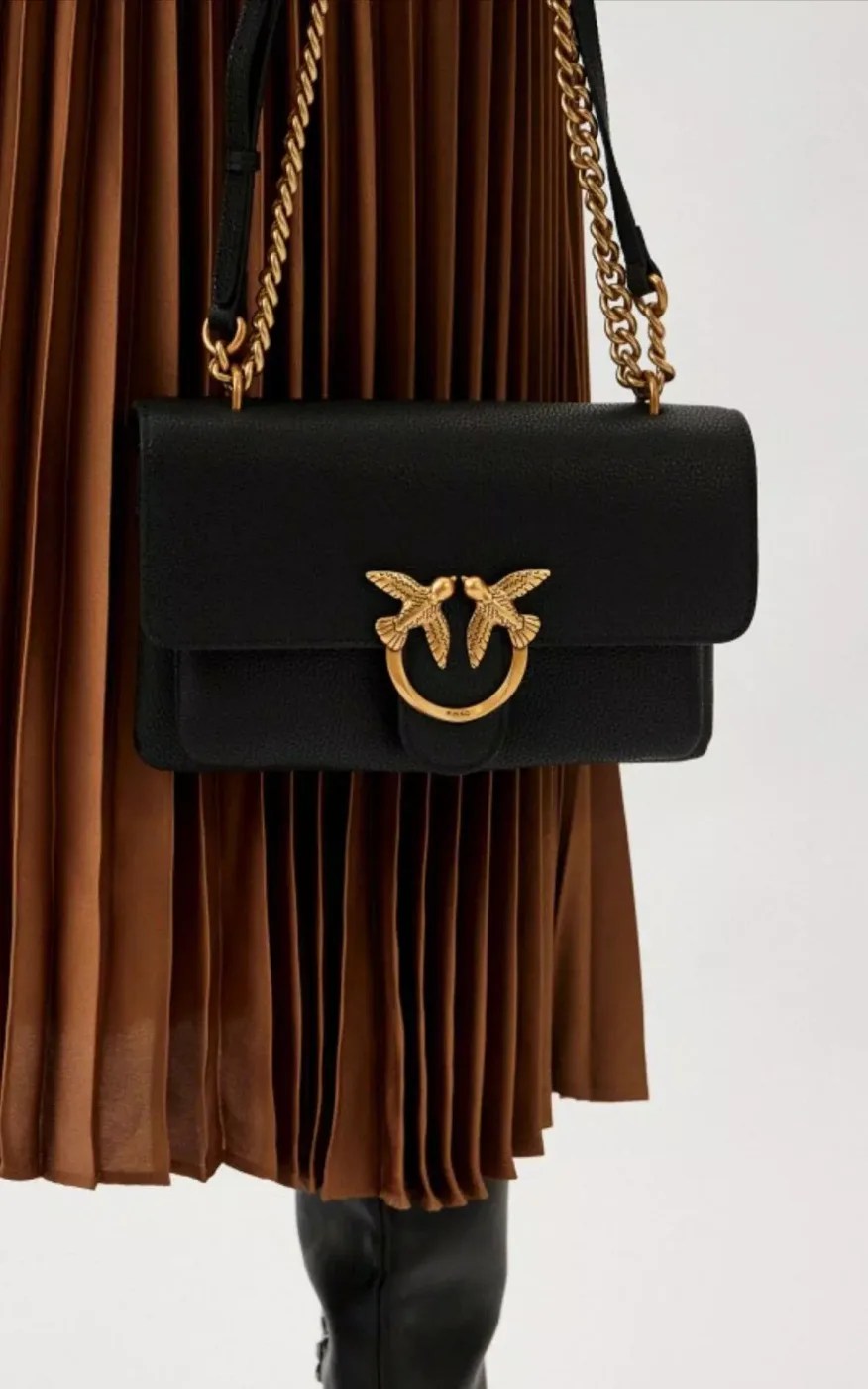 LOVE BAG MINI SOFT CROSSBODY BAG — black
