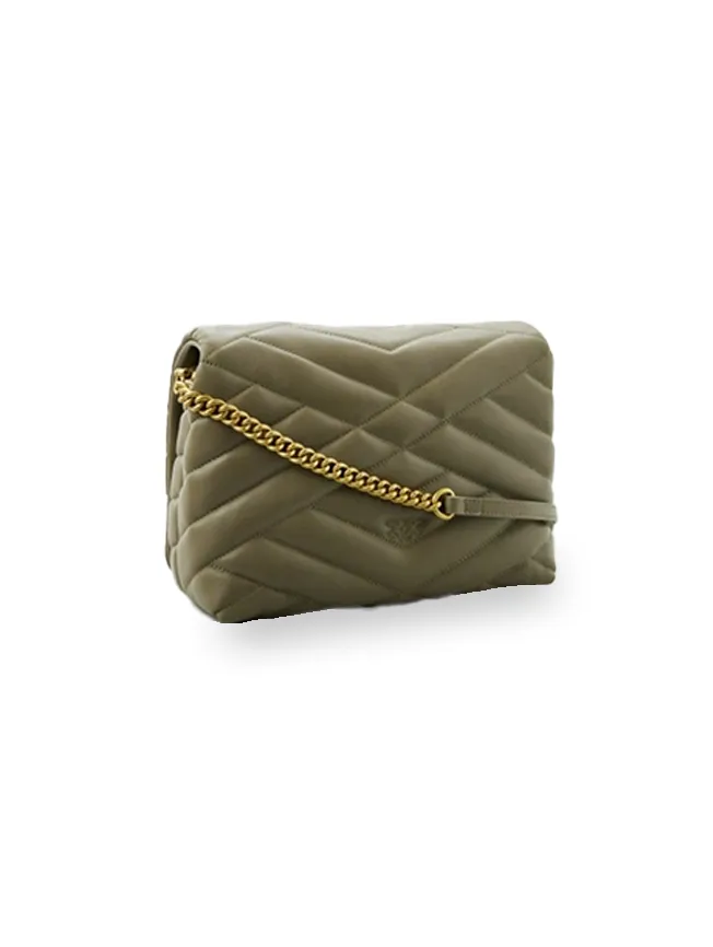 LOVE CLICK PUFF GRAPHIC QUILTED — green gray — фото 4