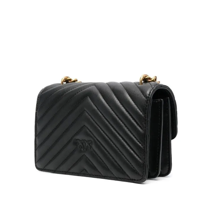 MINI LADY LOVE BAG PUFF — black/gold — фото 3