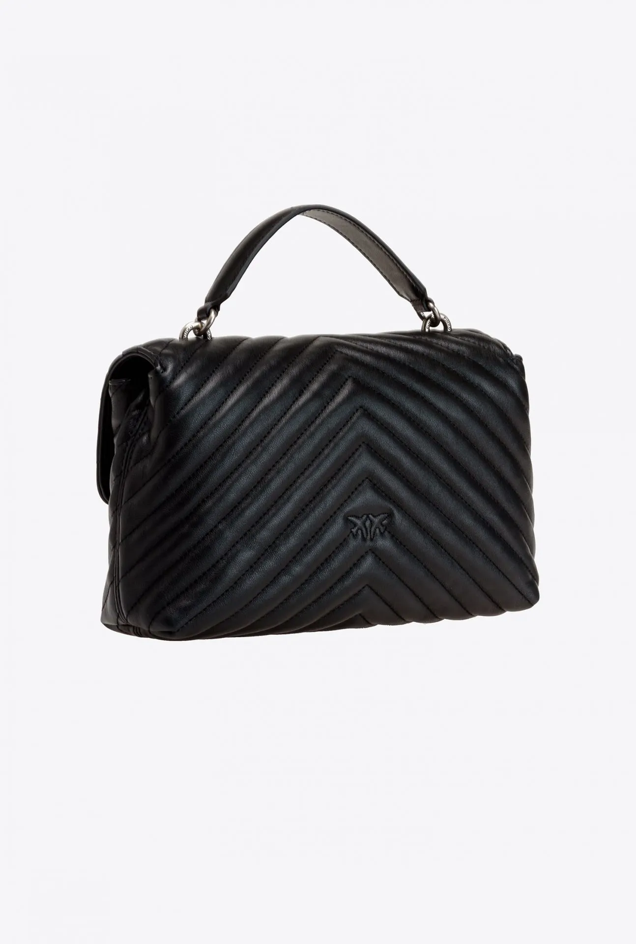 MINI LADY LOVE BAG PUFF — black/silver