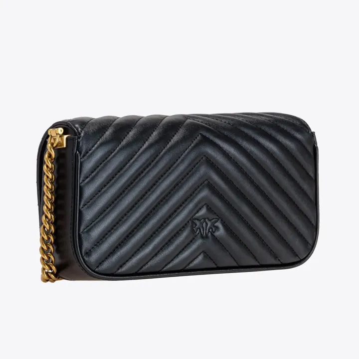 MINI LOVE BAG CLICK BAGUETTE — black pattern