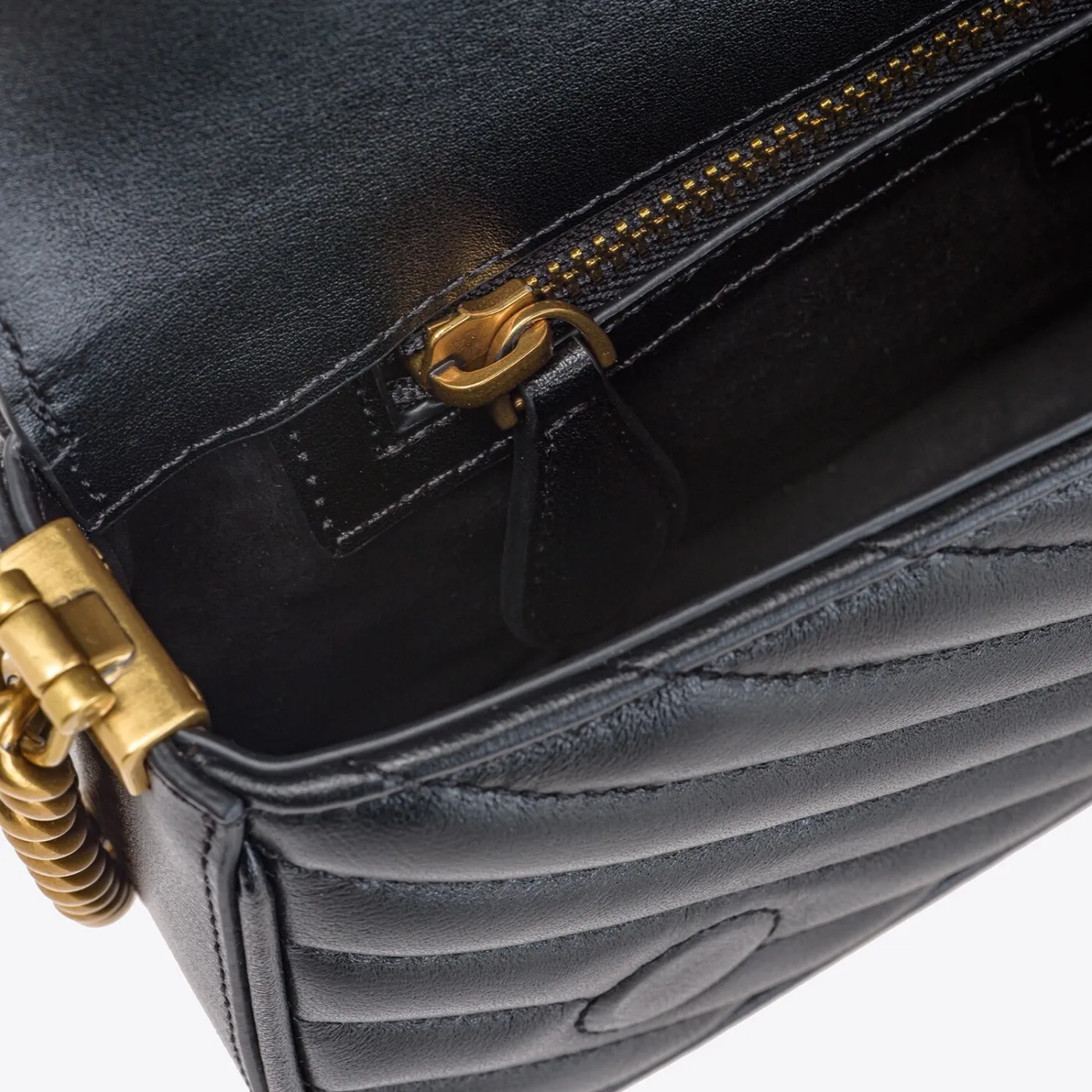 MINI LOVE BAG CLICK BAGUETTE — black pattern — фото 3