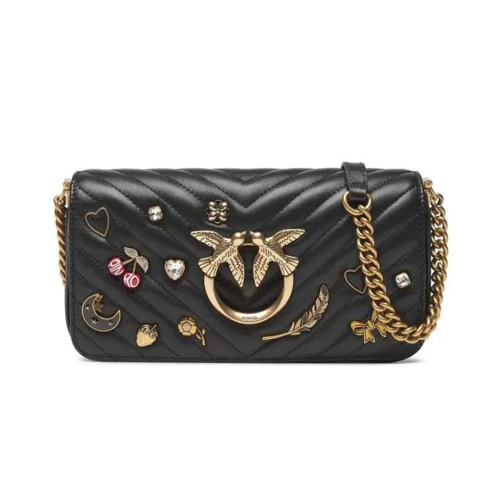 MINI LOVE BAG CLICK BAGUETTE MAGIC — BLACK