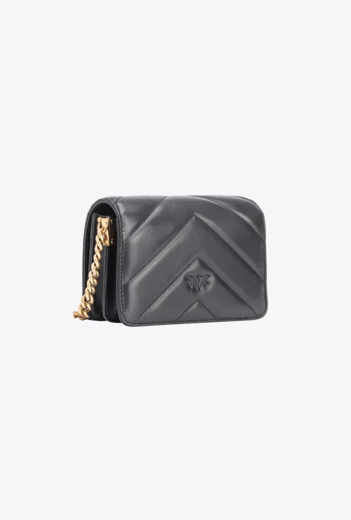 MINI LOVE BAG CLICK CHEVRON — black