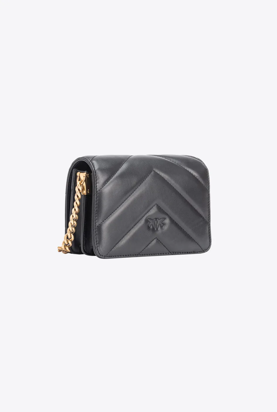 MINI LOVE BAG CLICK CHEVRON — black