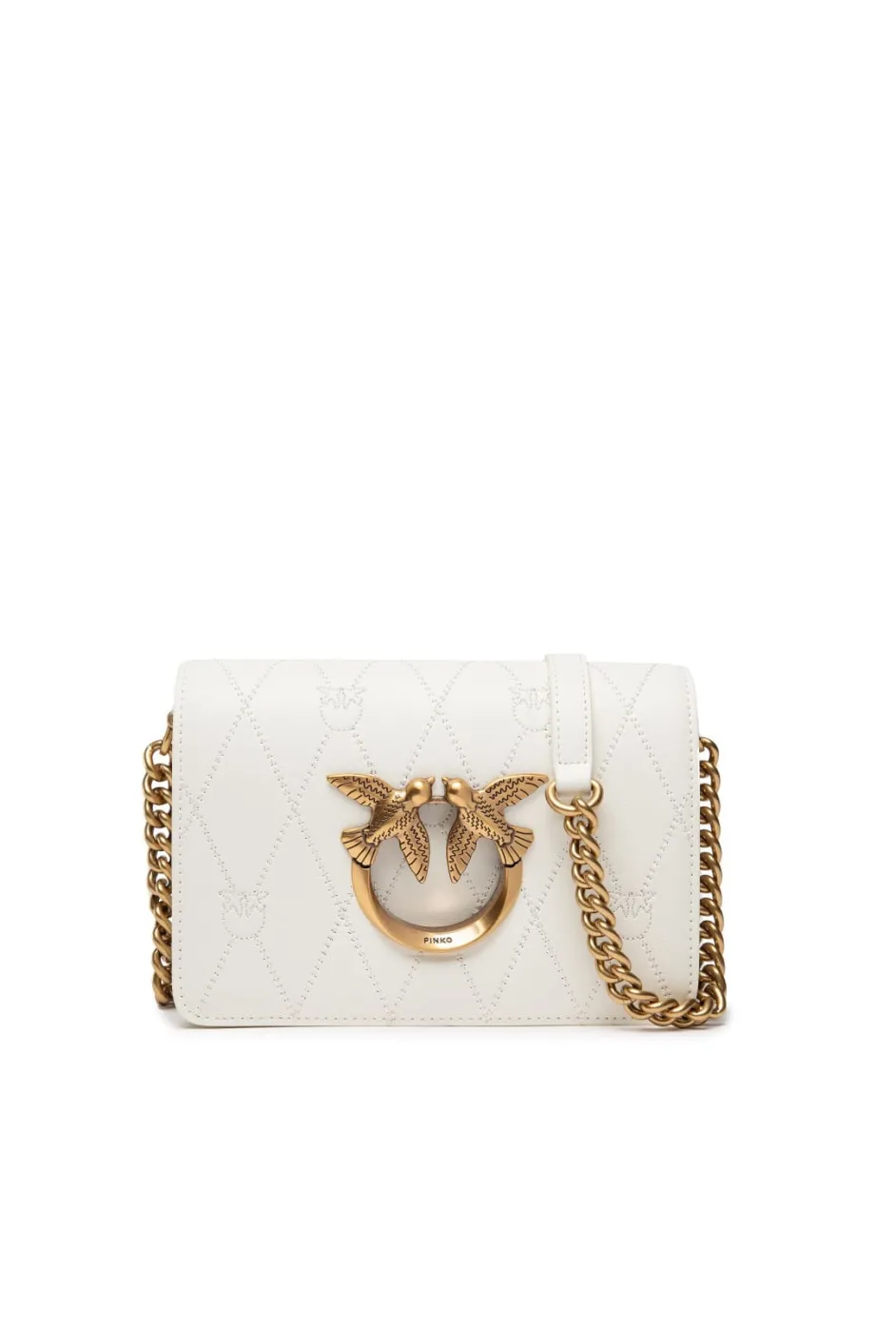 MINI LOVE BAG CLICK WAVE LOGO — white
