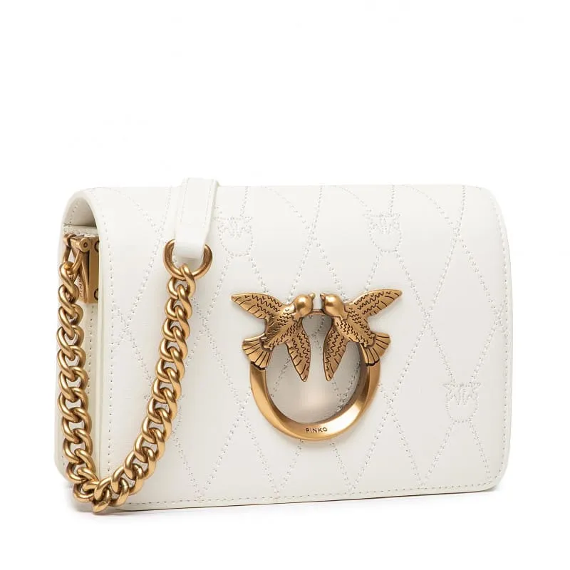 MINI LOVE BAG CLICK WAVE LOGO — white — фото 3