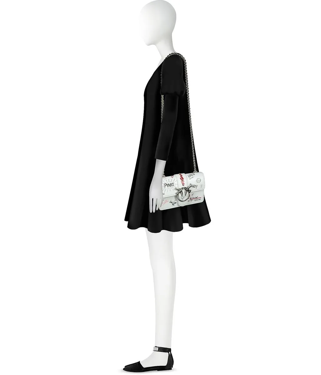 MINI LOVE BAG GRAFFITI SHOULDER — white