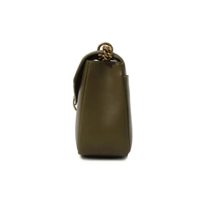 MINI LOVE BAG HALF CLICK — olive gold
