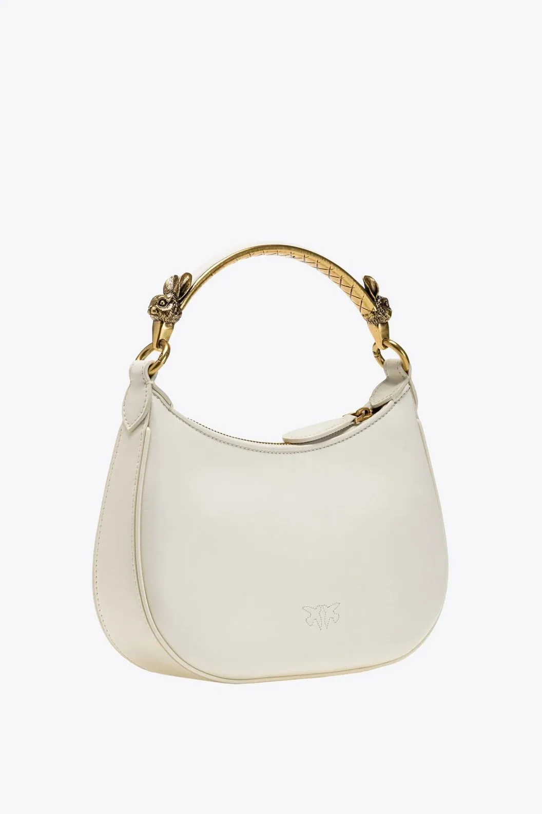 MINI LOVE BAG HALF-MOON CHINESE NEW YEAR — white-antique gold