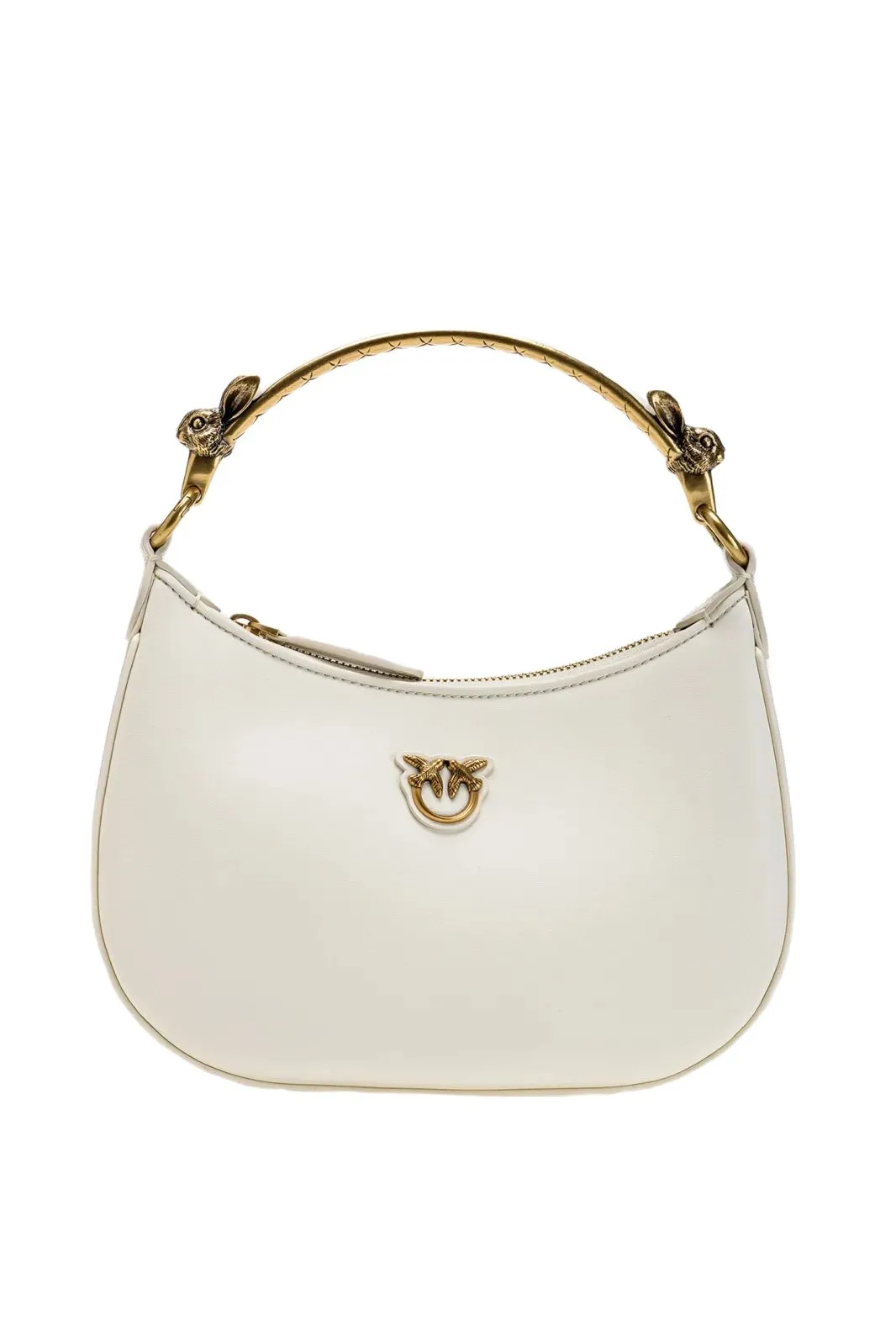 MINI LOVE BAG HALF-MOON CHINESE NEW YEAR — white-antique gold