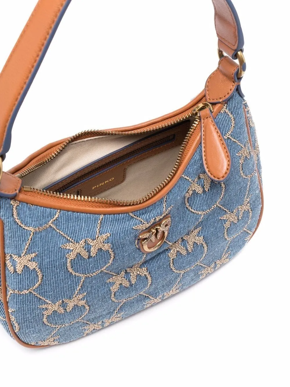 MINI LOVE BAG HALF MOON DENIM — фото 5