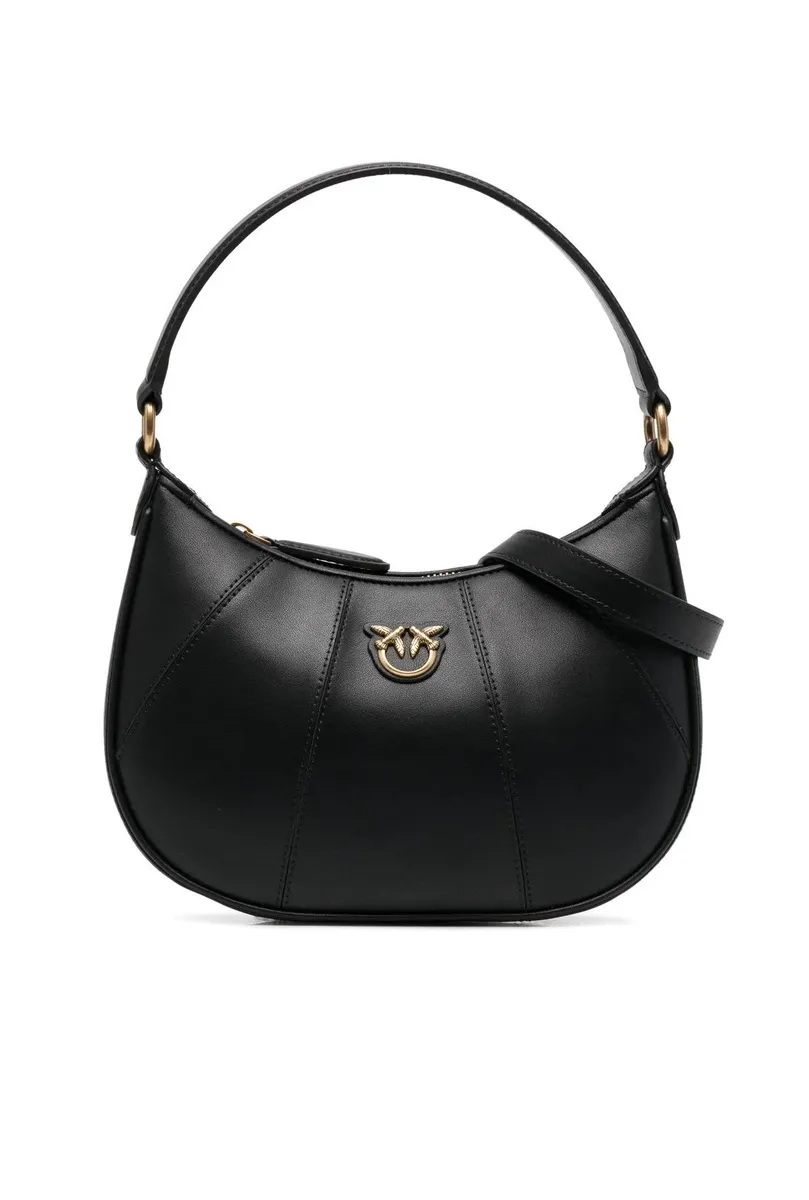 MINI LOVE BAG HALF MOON SIMPLY — black