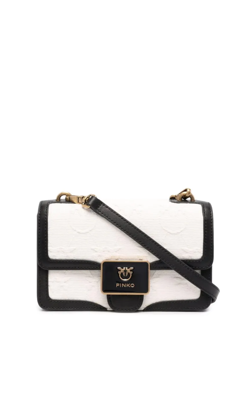 MINI LOVE BAG ICON FRAMED LOGO — black