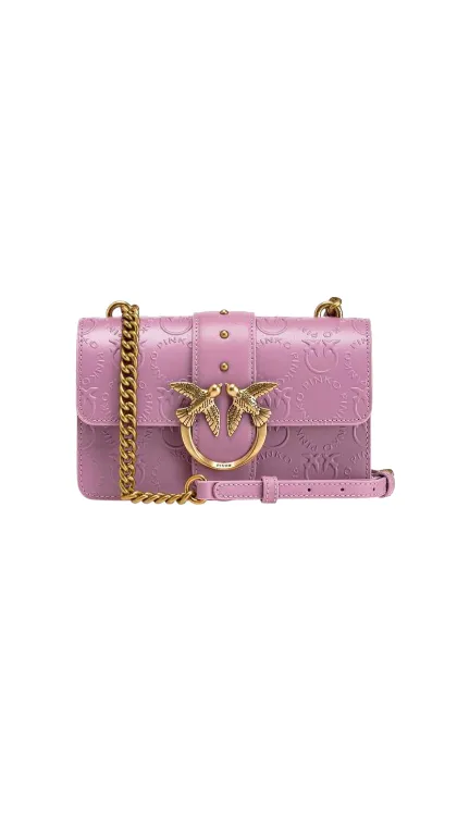 MINI LOVE BAG ICON NEW MONOGRAM — pink