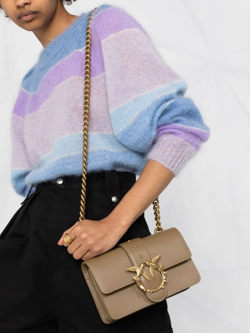 MINI LOVE BAG ICON SIMPLY JEWEL — ashen walnut — фото 3