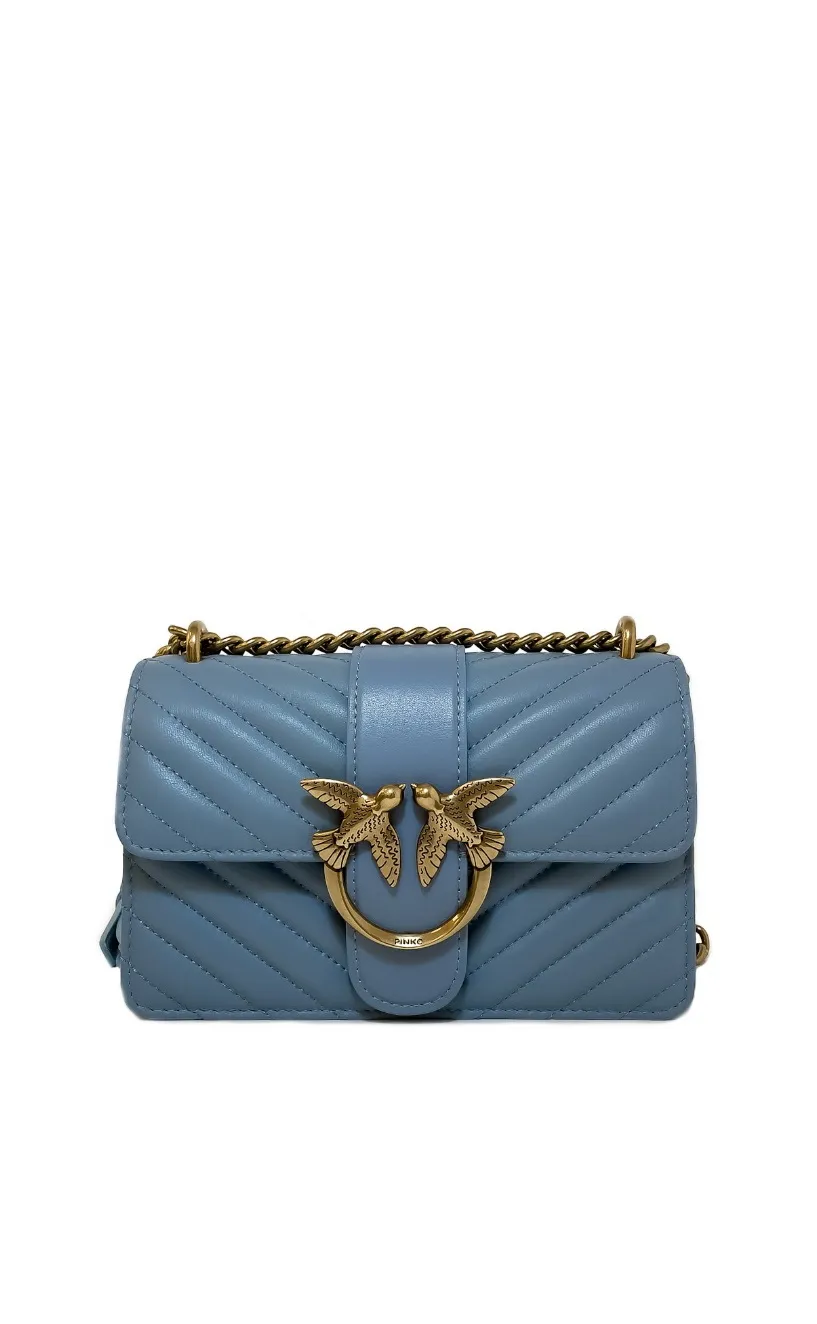 MINI LOVE BAG ICON V QUIL — blue