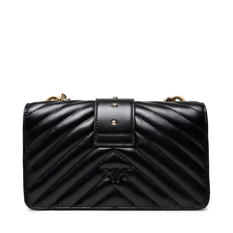MINI LOVE BAG ICON V QUILT — black — фото 3