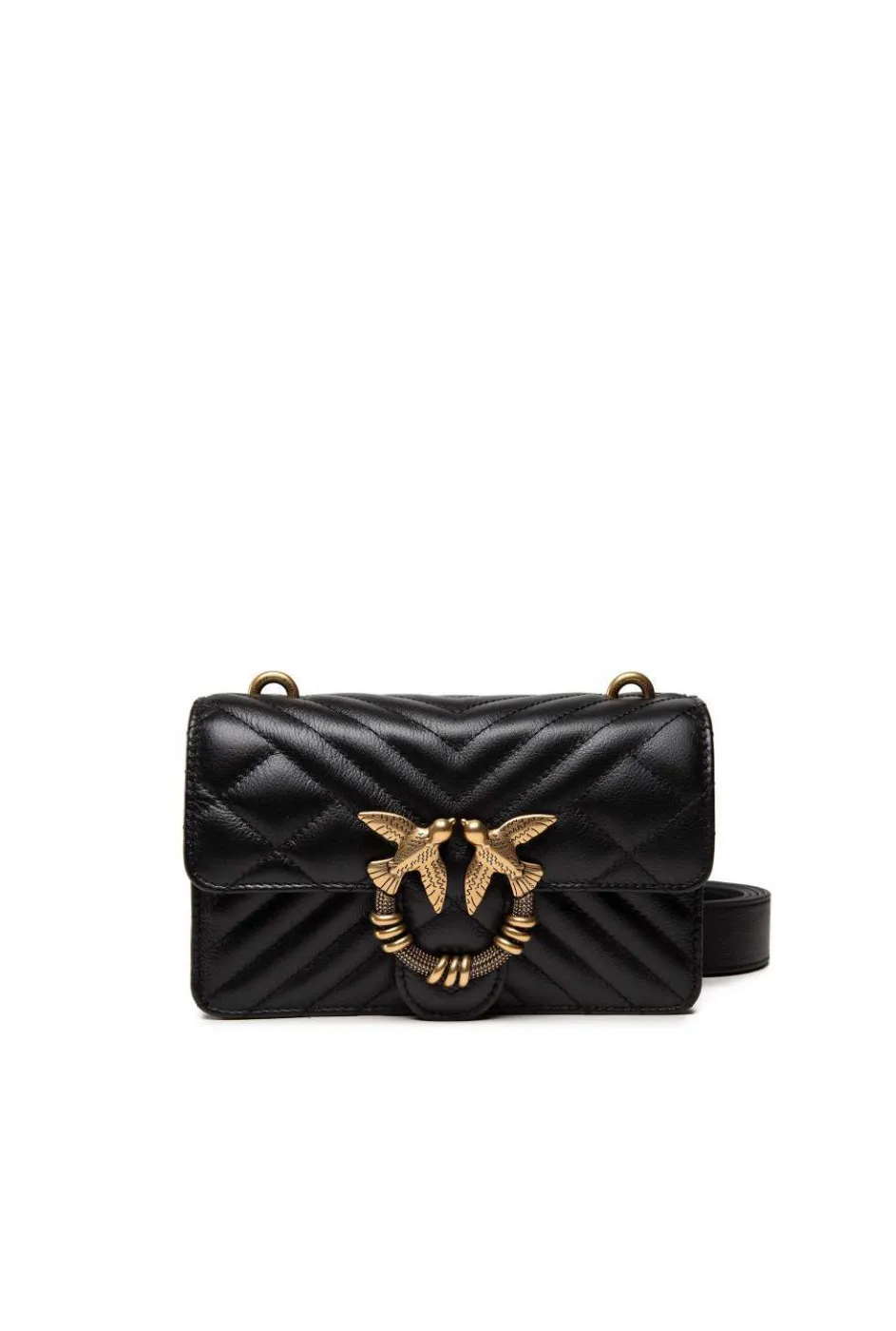 MINI LOVE BAG ICON V QUILT MIX — black