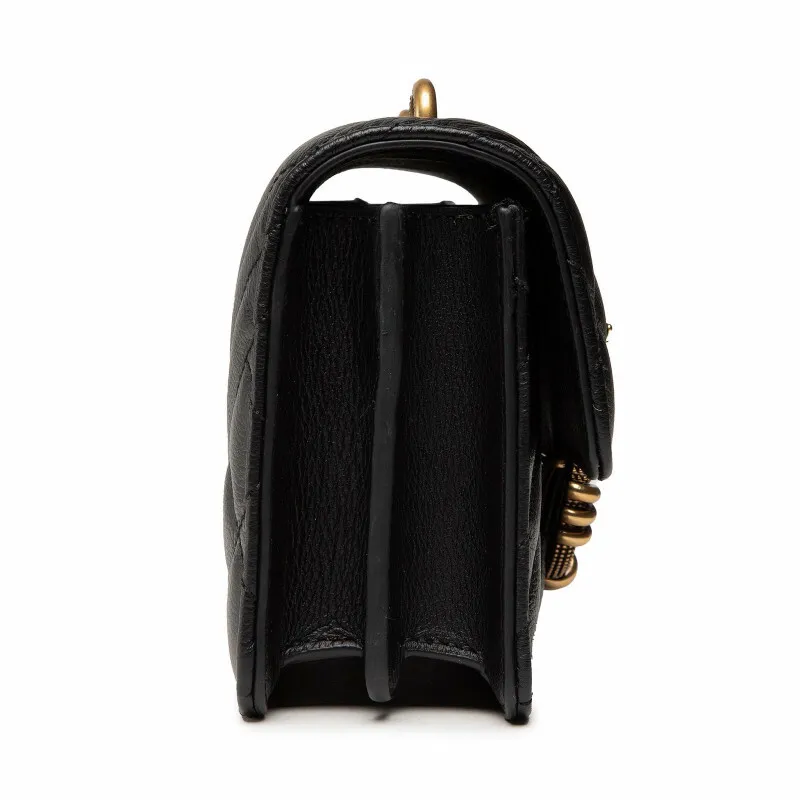 MINI LOVE BAG ICON V QUILT MIX — black — фото 4