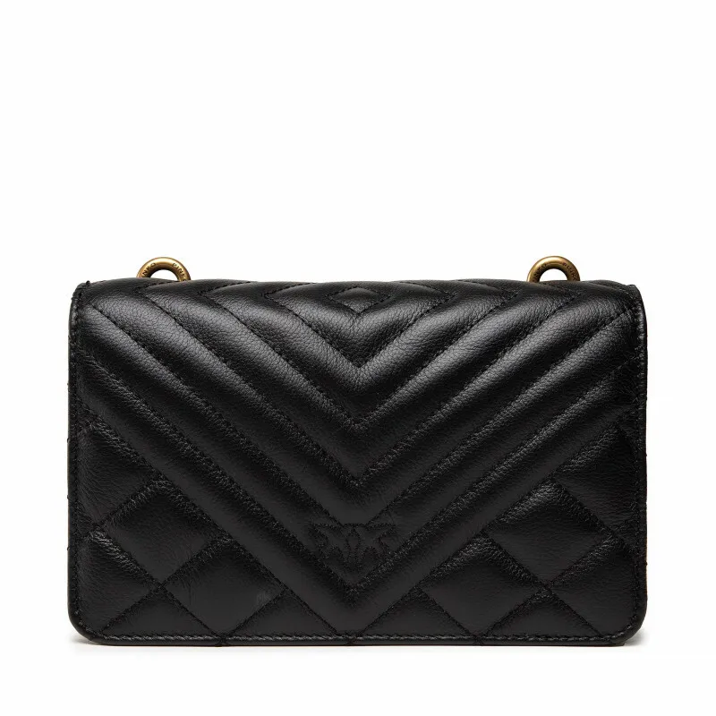 MINI LOVE BAG ICON V QUILT MIX — black — фото 2