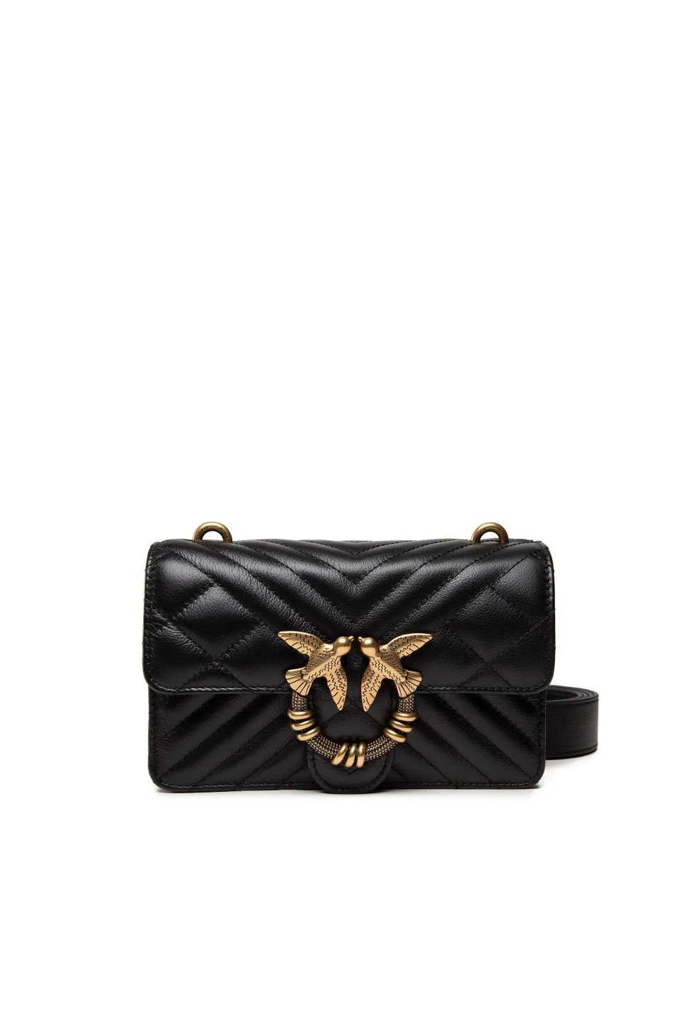 MINI LOVE BAG ICON V QUILT MIX — black — фото 1