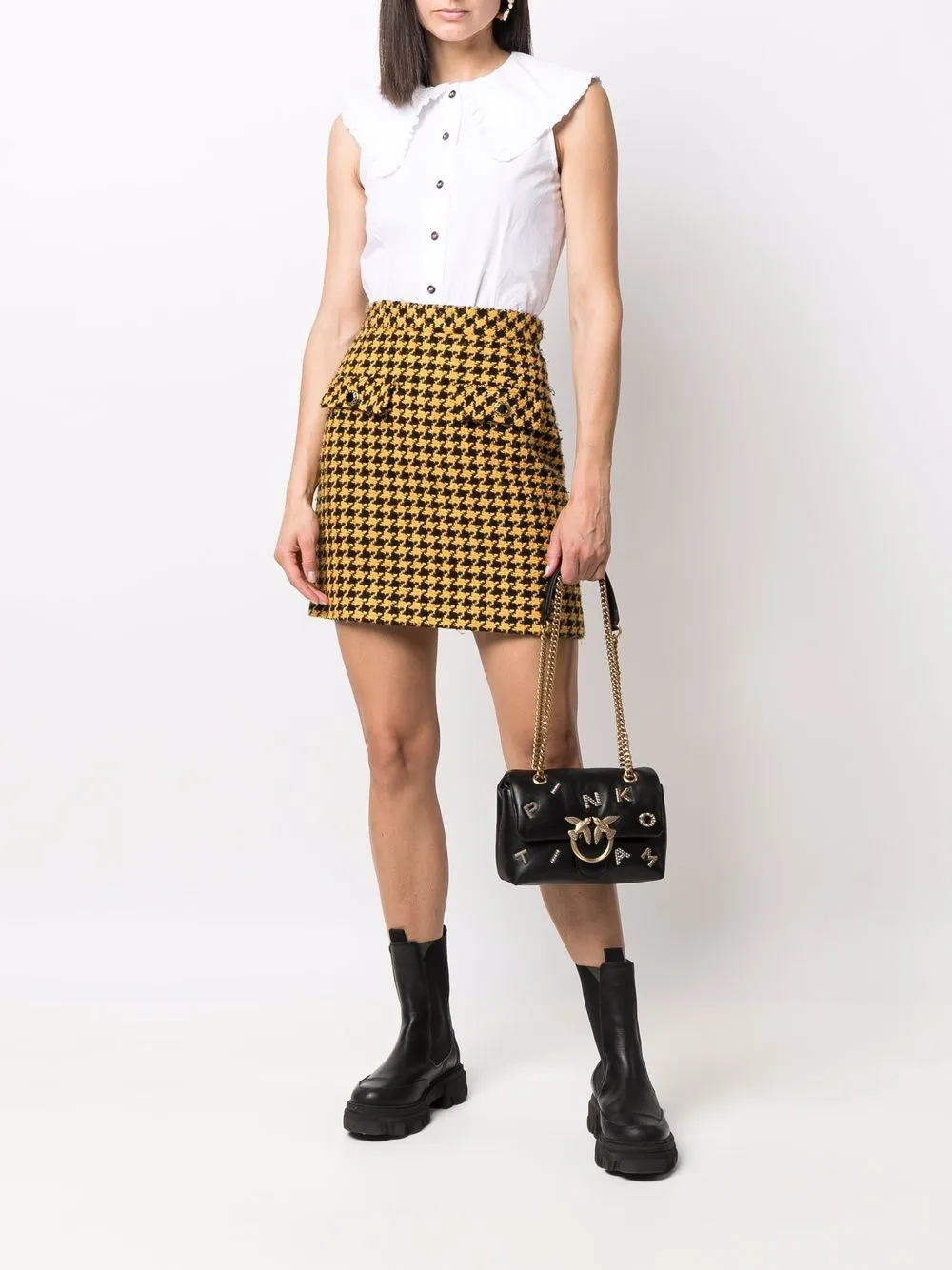 MINI LOVE BAG MINI PUFF LOGO JEVEL — black