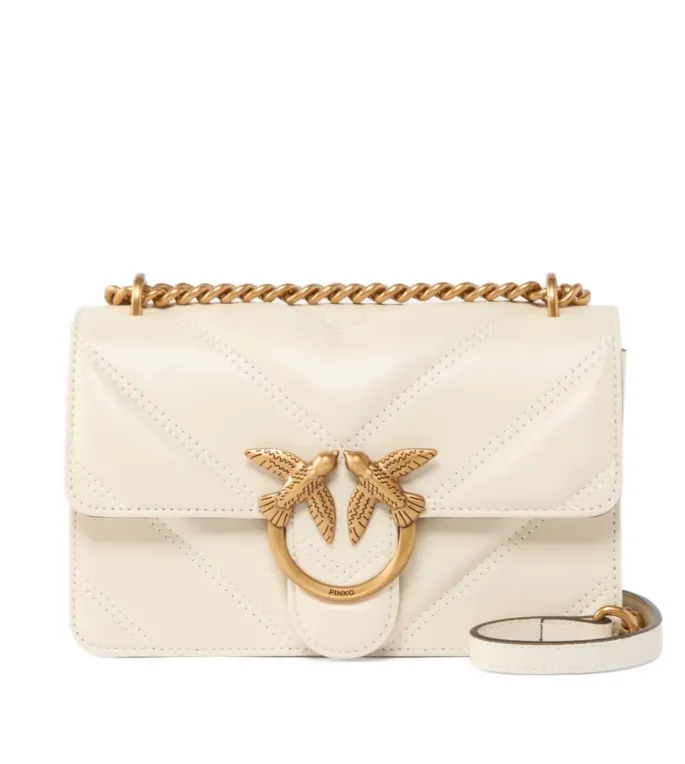 MINI LOVE BAG ONE BIG CHEVRON — white