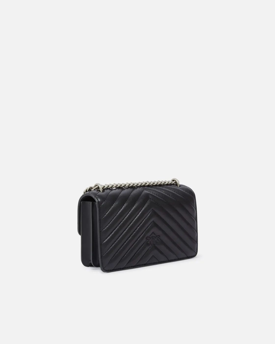 MINI LOVE BAG ONE CHEVRON — black/silver — фото 2