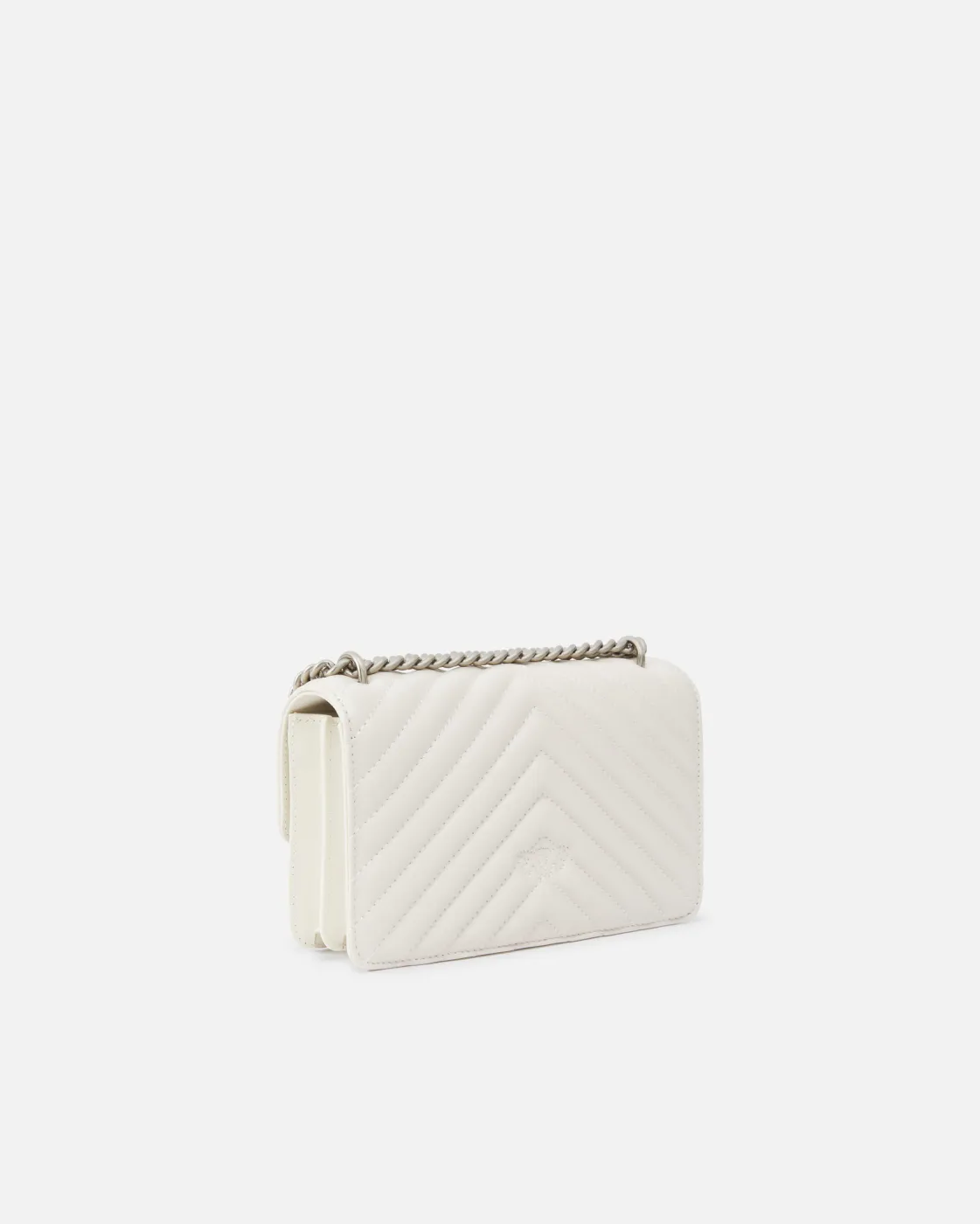 MINI LOVE BAG ONE CHEVRON — white/silver — фото 2