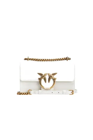 MINI LOVE BAG ONE SIMPLY — white/gold